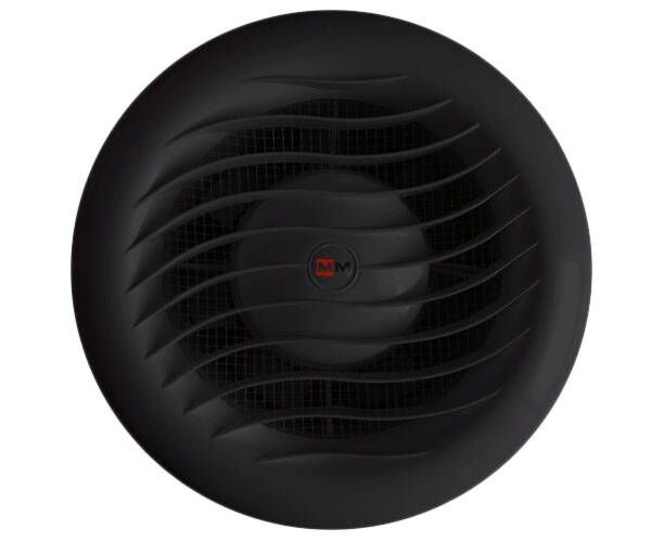 MMВ 100 круглый черный Волна с ОК бесшумный осевой вентилятор – цена в .